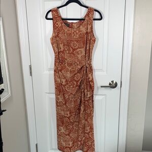 Spenser Jeremy silk faux wrap maxi dress size 10